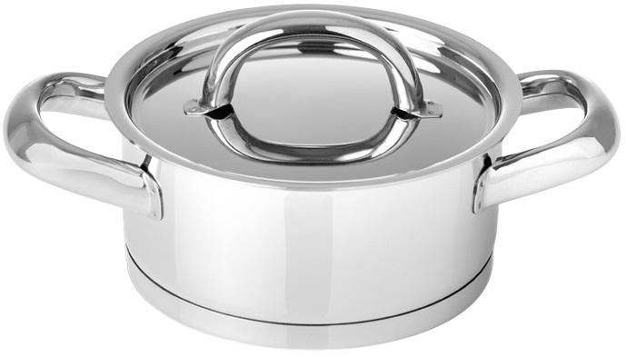 Caçarola de Indução Europa 12 c/ Asas 0.6L (Aço Inoxidável) - SILAMPOS