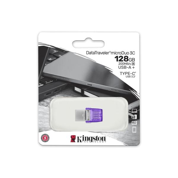 Pendrive Kingston DTDUO3CG3/128GB Preto Roxo Aço 128 GB Outros