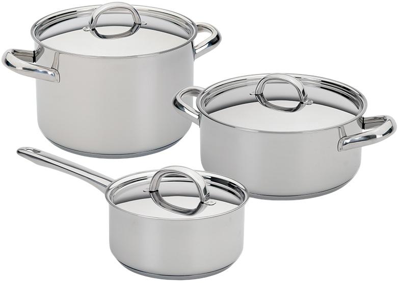 Conjunto de Cozinha Low Cost Essential em Aço Inoxidável (3 Peças) - SILAMPOS