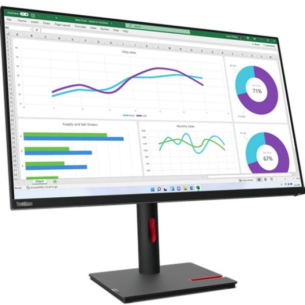 Monitor 31.5 ThinkVision T32p - 30 4K Ultra HD LED (Preto) - LENOVO