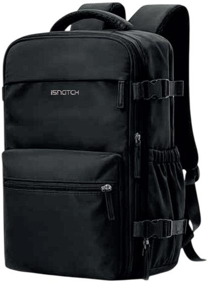 Mochila de Viagem c/ Sistema de Compressão a Vácuo (Preto) - ISNATCH