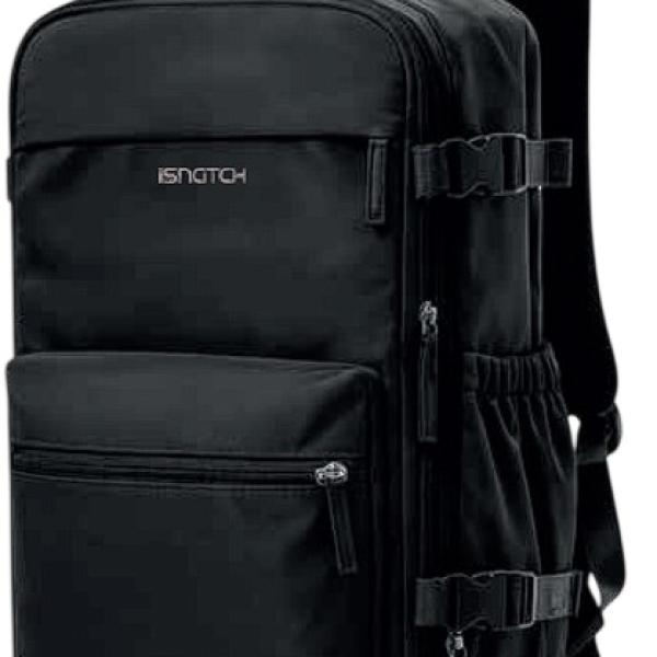 Mochila de Viagem c/ Sistema de Compressão a Vácuo (Preto) - ISNATCH