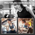 Conjunto de Halteres de 8 Peças 2x0,5 kg 2x1 kg 2x1,5 kg 2x2 kg Antiderrapantes com Mala de Transporte Multicoloridos