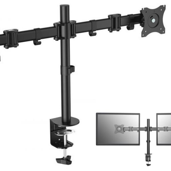 Suporte Mesa p/ 2 Monitores 13 ~ 27 Desk Articulado - EQUIP