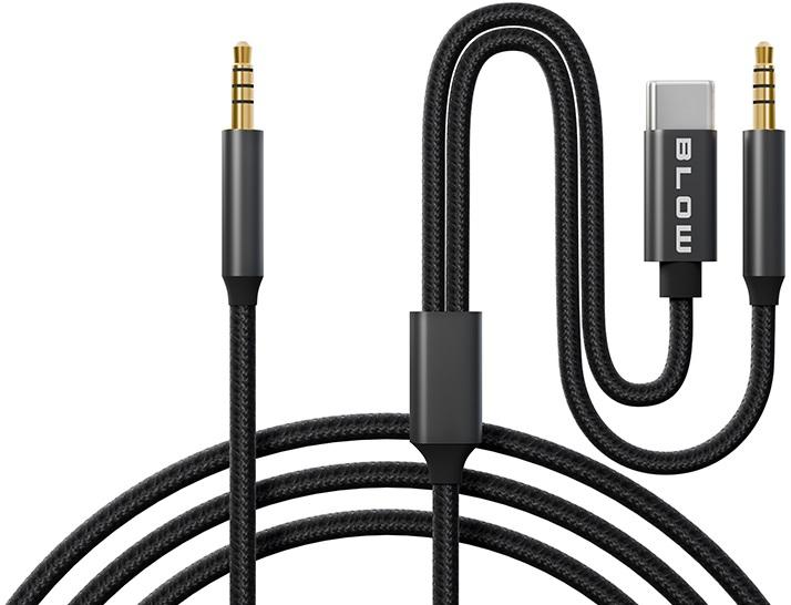 Cabo Jack 3,5mm Macho - USB - C Macho + Jack 3,5 mm Macho (1,2 mts) - BLOW