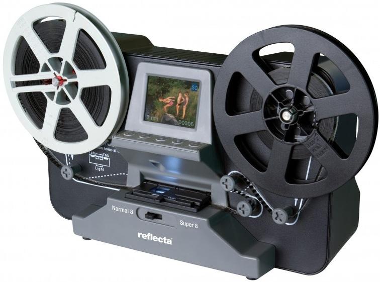 Scanner Film Scanner Super 8 1440 x 1080p (Preto) - REFLECTA