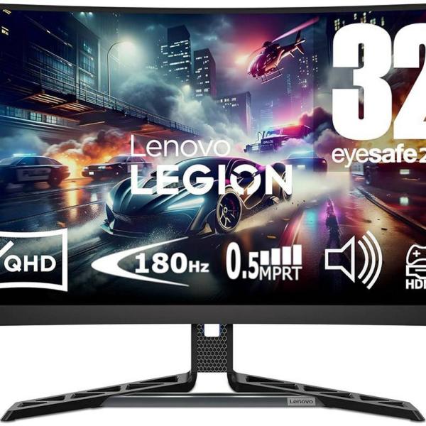 Monitor Curvo Legion R32qc - 30 VA W - LED 31.5 QHD 16:9 180Hz FreeSync - LENOVO