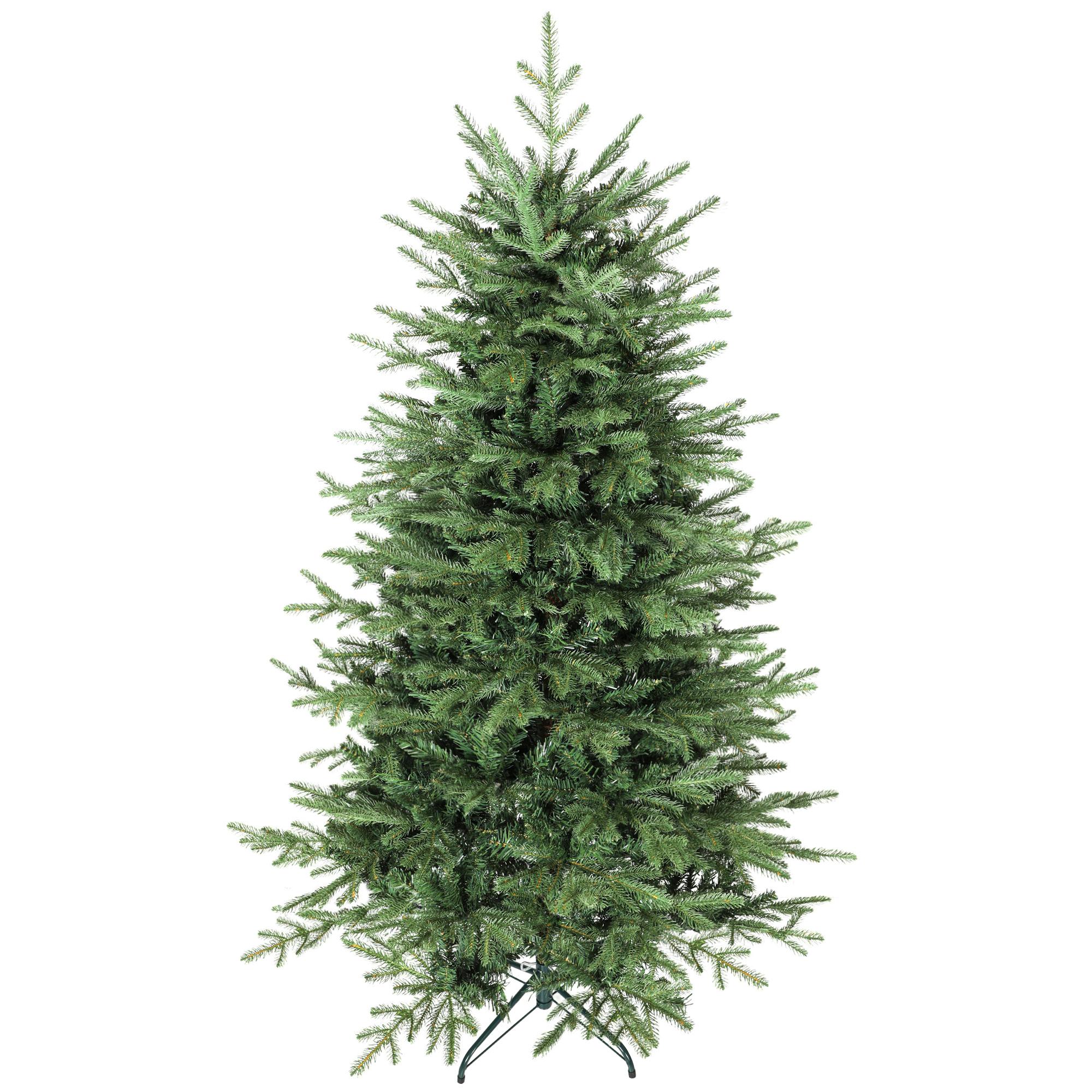 Árvore de Natal Artificial 180 cm com 1794 Ramos Densos Suporte Metálico Dobrável para Interior Verde