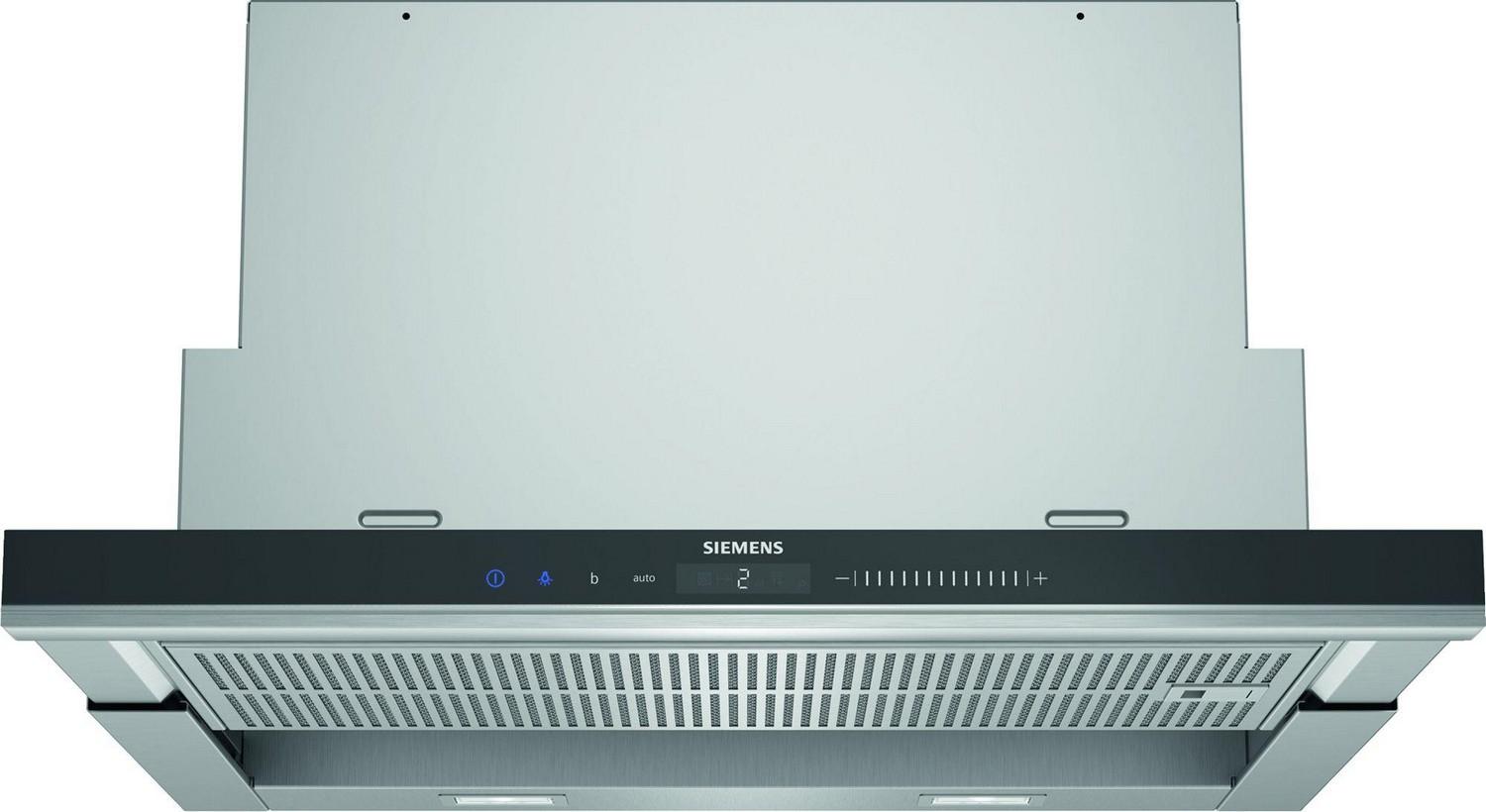Exaustor de Encastre iQ700 LI69SA684 Classe A 935m³/h (Preto/Inox) - SIEMENS
