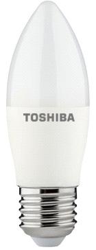 Lâmpada LED C37 E27 8W 3000K - TOSHIBA