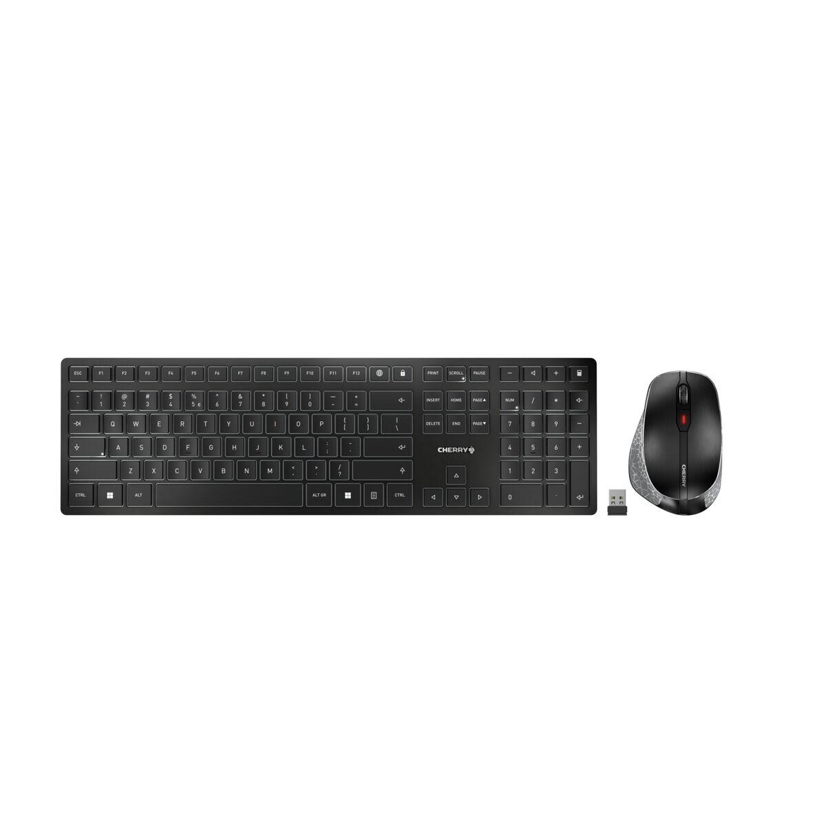 Teclado e Rato sem Fios Cherry JD-9500ES-2 Cinzento Espanhol Qwerty espanhol