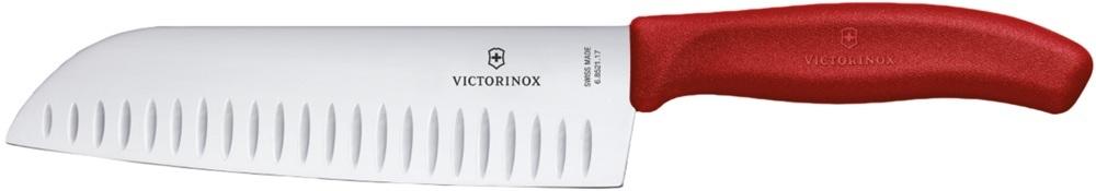 Faca Swiss Classic Santoku 17cm (Vermelho) - VICTORINOX