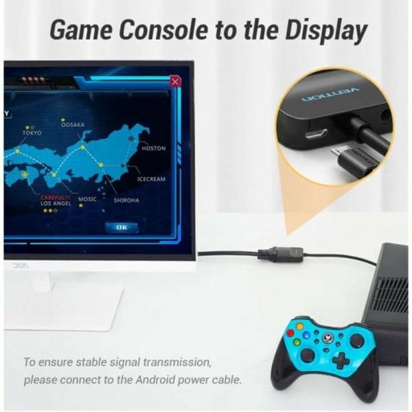 Adaptador HDMI para VGA Vention 42154 Preto 15 cm