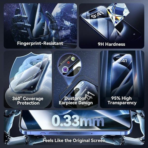 Protetor de vidro temperado para o telemóvel Vention KUPTCA-10 iPhone 16