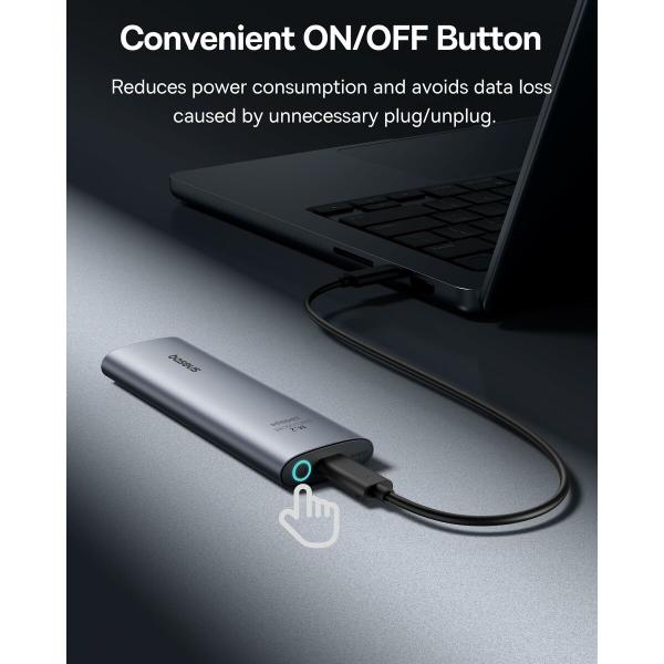 Caixa externa Baseus B00760600811-01 Cinzento