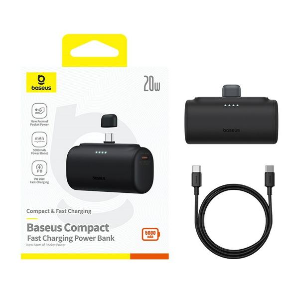 Powerbank Baseus P10068306113-00 Preto 5000 mAh