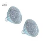 Blister 2x Lampadas 15 LEDs MR16 220V 1,2W Verde