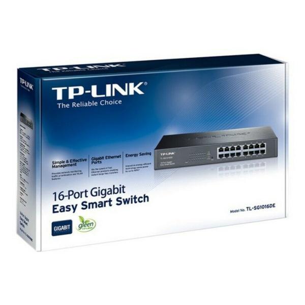 Switch de Armário TP-Link TL-SG1016DE RJ45 32 Gbps Preto