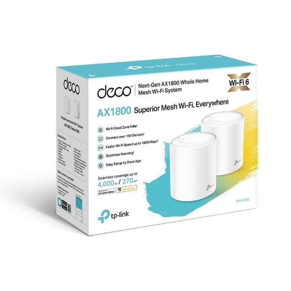 Ponto de Acesso TP-Link Deco X20 (2-pack) 1200 Mbps Mesh