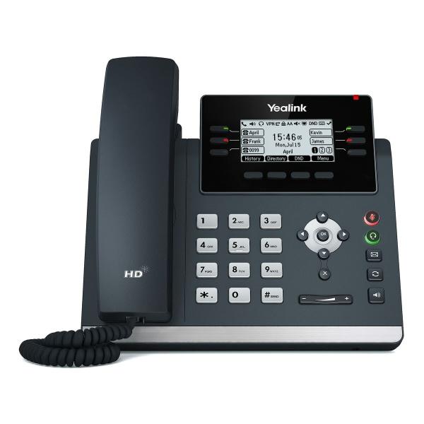 Telefone IP Yealink SIP T42U Preto