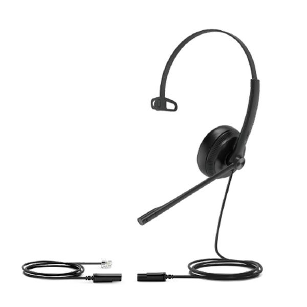 Auriculares com microfone Yealink YHS34-MONO Preto