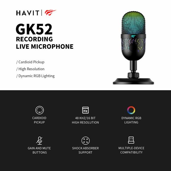 Microfone Havit GK52