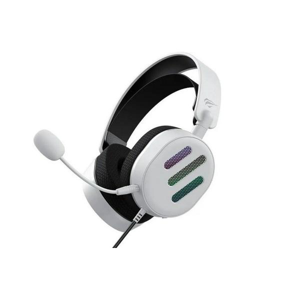 Auriculares com microfone para Vídeojogos Havit H2038U Branco Preto