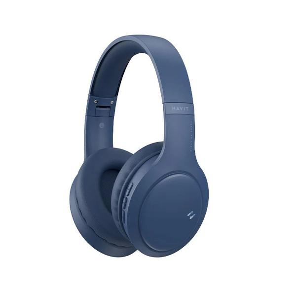 Fones de Ouvido Bluetooth de Faixa de Cabeça Havit H633BT Azul