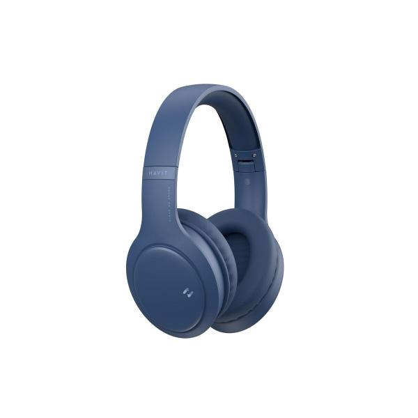 Fones de Ouvido Bluetooth de Faixa de Cabeça Havit H633BT Azul