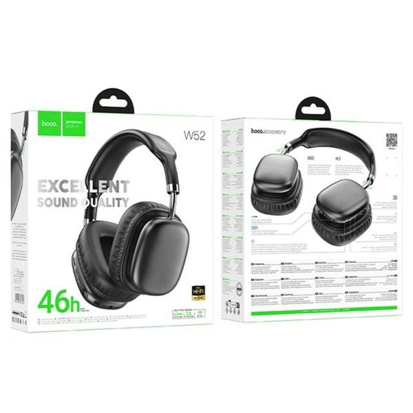 Auriculares sem fios Hoco W52 black Preto