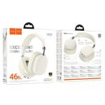 Auriculares sem fios Hoco W52 milky white