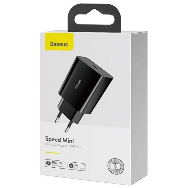 Carregador de Parede Baseus Speed Mini Preto 20 W