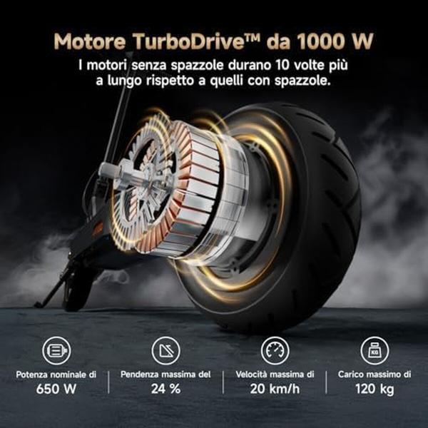 Trotineta Elétrica Navee SNAVST3 Preto 25 km/h