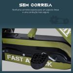 Kart a Pedais com Assento Ajustável Embreagem Travão de Mão para Crianças de 3 - 6 Anos 99x65x56 cm Verde e Preto