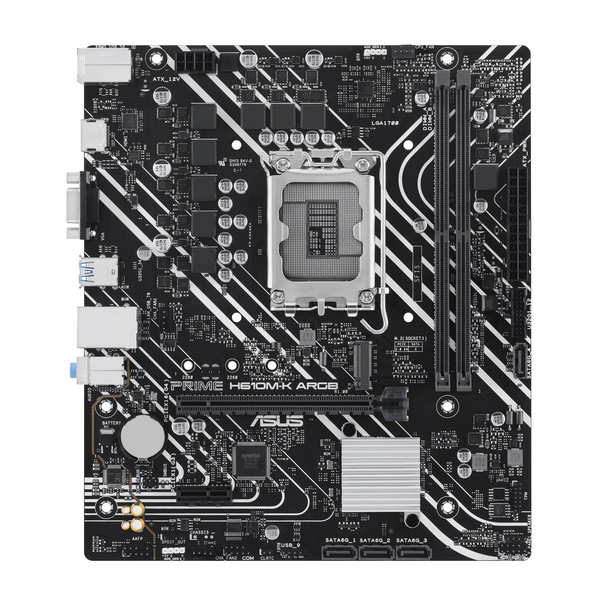Motherboard Asus Prime H610M - K Socket 1700 DDR4 Recondicionada