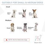 Barreira para Cães Dobrável Barreira para Cães Pequenos e Médios de 4 Painéis com Porta para Escadas e Corredores 237,5x36x80 cm Branco