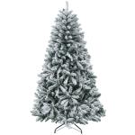 Árvore de Natal Artificial Nevado 180 cm com 796 Ramos e Suporte de Metal Árvore Natalina Nevado para Interior Verde
