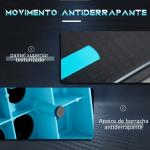 Plataforma Step Fitness com Altura Ajustável de 10/15/20 cm Plataforma de Exercício 78x28x20 cm Azul e Preto