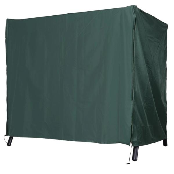 Capa para Móveis de Jardim Capa Protetora para Baloiços de Exterior com Zíper 177x114x152cm Verde