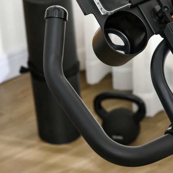 Bicicleta Estática com Volante de Inércia 8 kg Ecrã LCD Guiador e Assento Ajustáveis 103x53x110 - 114 cm Azul