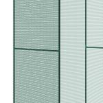 Estufa para Cultivo de Plantas com Porta Enrolável e Estrutura de Aço para Jardim Varanda Pátio 120x120x180 cm Verde
