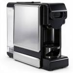Máquina de Café Expresso 19 Bar Semiautomática com Depósito de Água Amovível 1 L para Cápsulas e Café Moído Preta