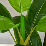Bananeira Artificial 150 cm Planta Artificial com Vaso e 18 Folhas Planta Artificial para Decoração Verde