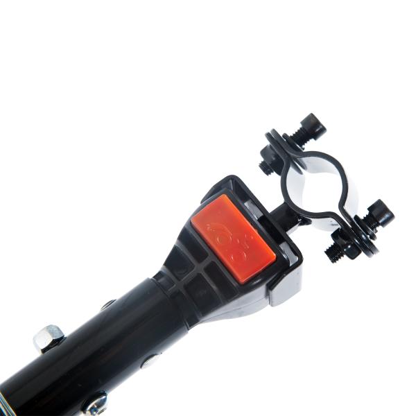 Reboque de Bicicleta para Carrinho de Carga 40kg com Capa em Tecido Oxford Refletores Estrutura em Aço e Alças para Bagagem 144x59x80 cm Preto