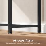 Mesa Consola Moderna Consola Estreita com Superfície com Efeito Mármore Prateleira Aberta e Estrutura de Metal 100x30x81 cm Branco