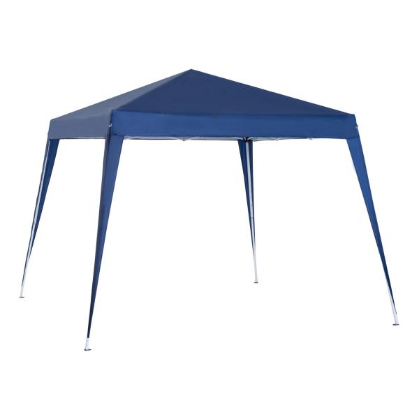 Tenda Dobrável Tenda com Desenho Pop Up para Jardim Campismo Festas Eventos Aço e Oxford 297x297x250 cm Azul