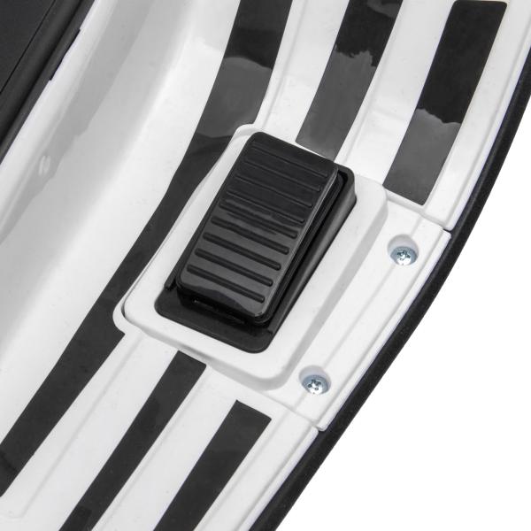 Moto Elétrica para Crianças de 3 - 6 Anos com Licença Vespa com USB MP3 Luz LED Rádio FM Velocidade 3 km/h Carga 35 kg Branco