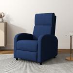 Cadeirão Relax Reclinável até 160° com Apoio para os Pés, até 120 kg, 64x86x102 cm, Azul - Escuro