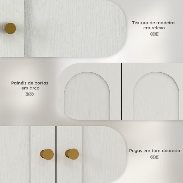 Armário de Casa de Banho de Parede Móvel de Casa de Banho Suspenso com Prateleiras 2 Portas com Desenho em Arco 60x20x60 cm Branco