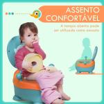 Bacio para Bebé de 6 - 36 Meses Portátil em Forma de Alienígena com Tampa e Estrutura Antiderrapante 35,6x35,7x22,2 cm Azul